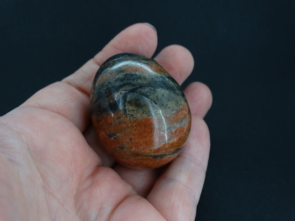 Thumbnail: Banded Lewisian Gneiss -  Callanish Carved Egg
