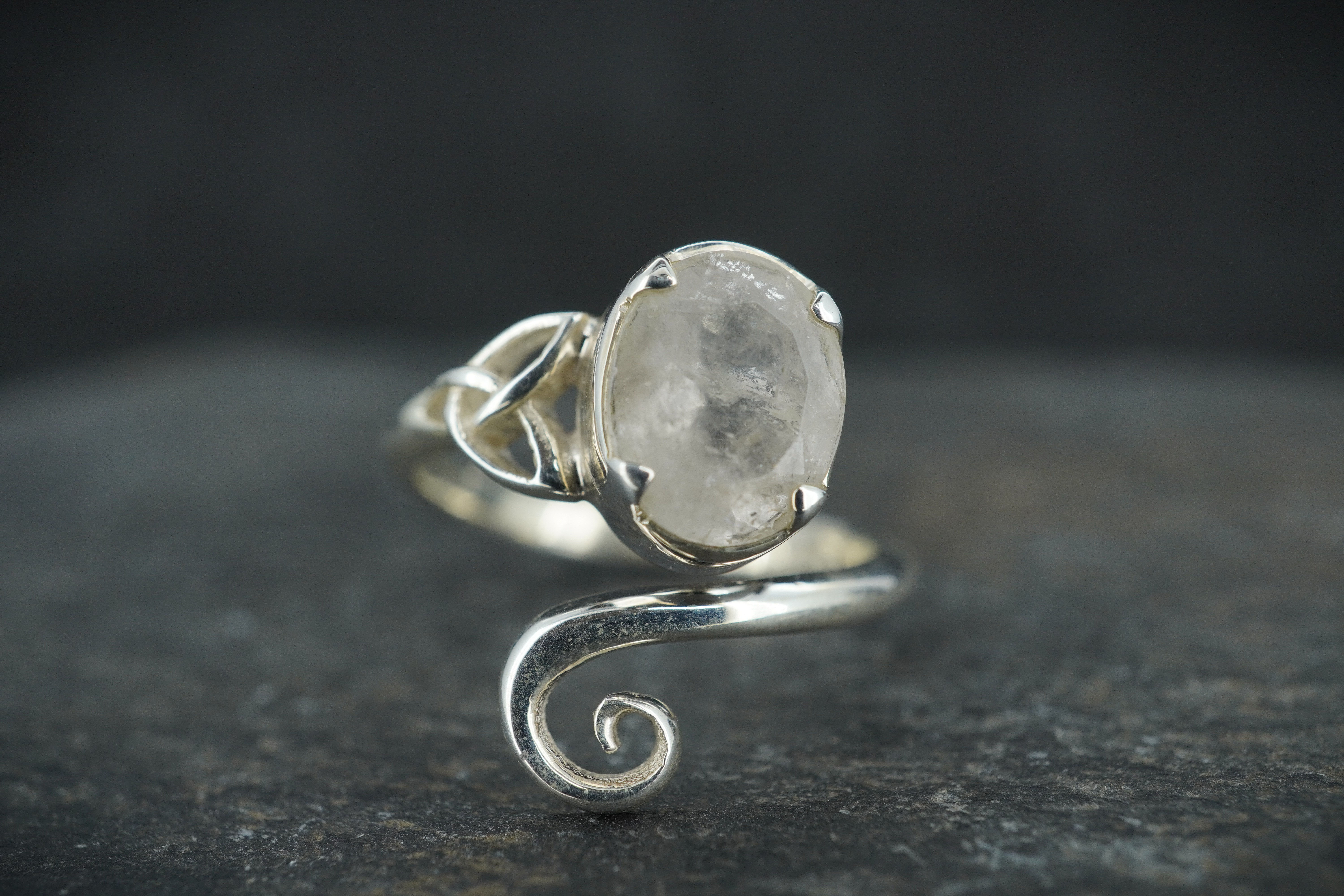 Orrock 'Diamond' Sterling Silver Celtic Ring