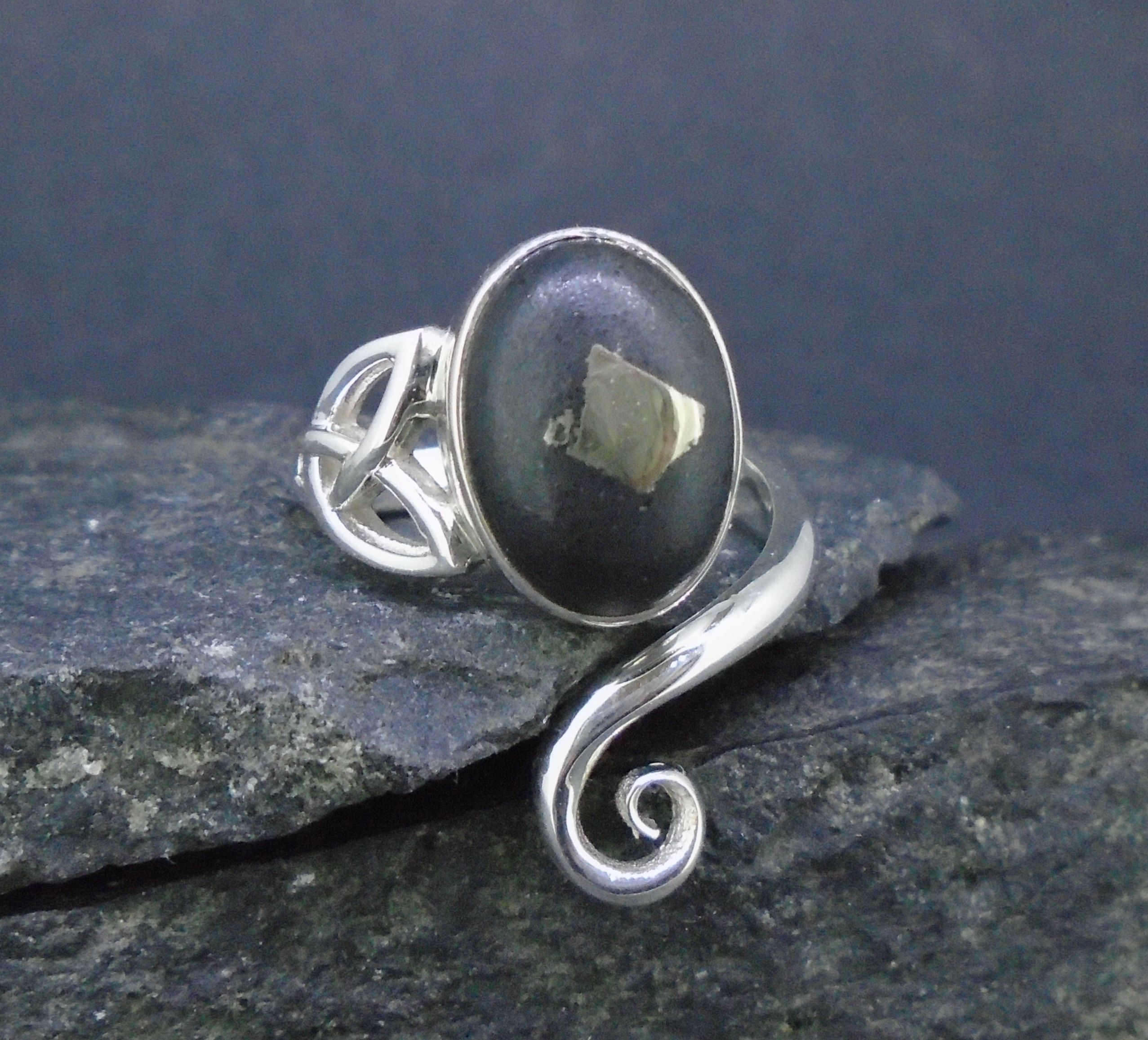 Easdale Gold Sterling Silver Celtic Ring