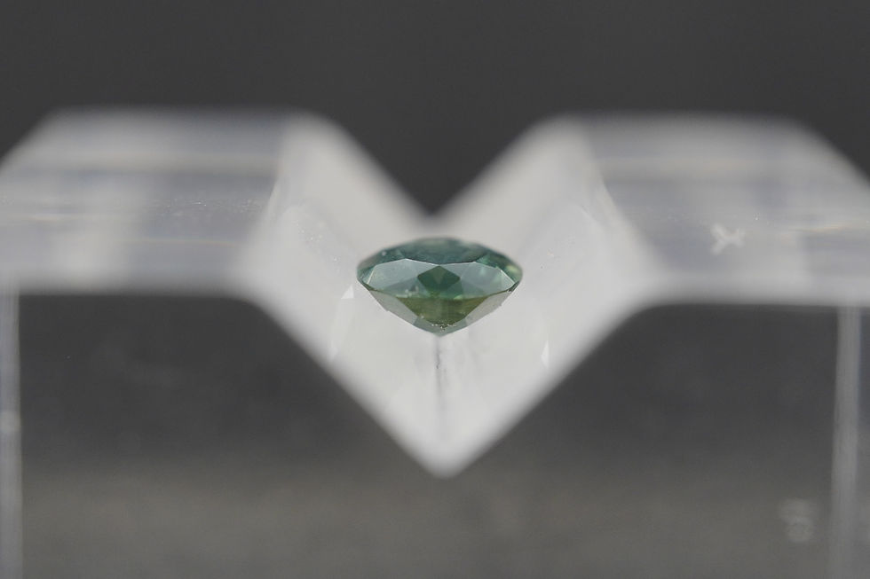 Thumbnail: Oval Light to Dark Blue Rare Scottish Sapphire Gemstone