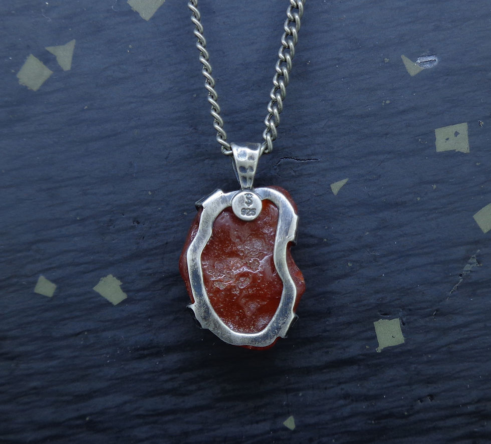 Thumbnail: Carnelian Sterling Silver Pendant