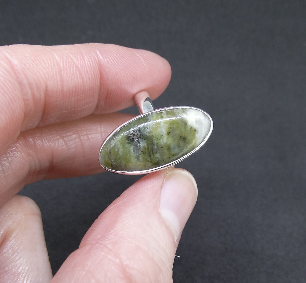 Thumbnail: Connemara Marble Sterling Silver Ring