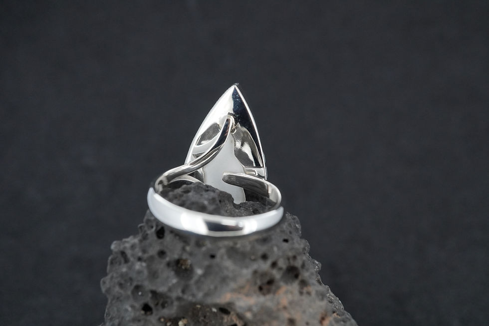 Thumbnail: Old Willow Sterling Silver Adjustable Ring