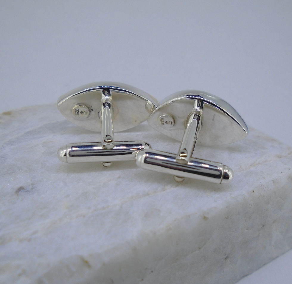 Thumbnail: Old Willow Sterling Silver Cufflinks