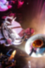 Musician playing sousaphone on stage