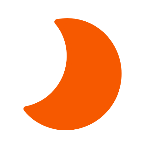 Social eclipse moon logo