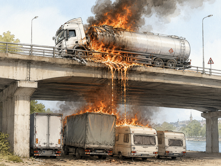 Incendie après un accident de la circulation : jusqu'où s'applique la loi BADINTER ?