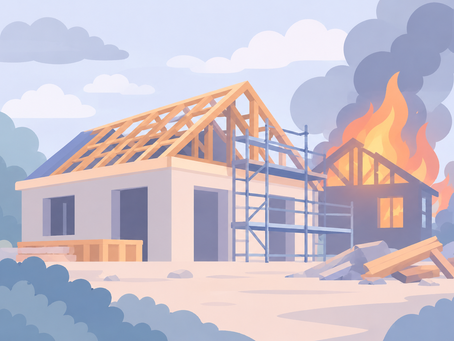 Incendie, tempête, destruction de l'ouvrage : qui supporte les risques d'un sinistre avant la réception des travaux ?