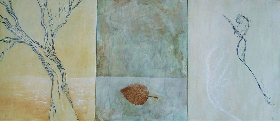 30x68cm pigments et collage