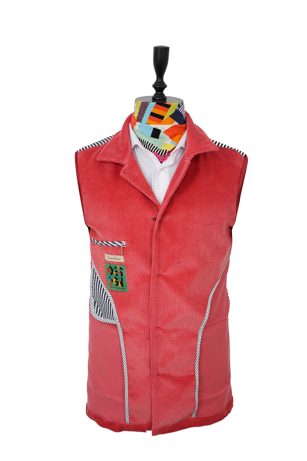 Thumbnail: Men's Safari Jacket Red Corduroy