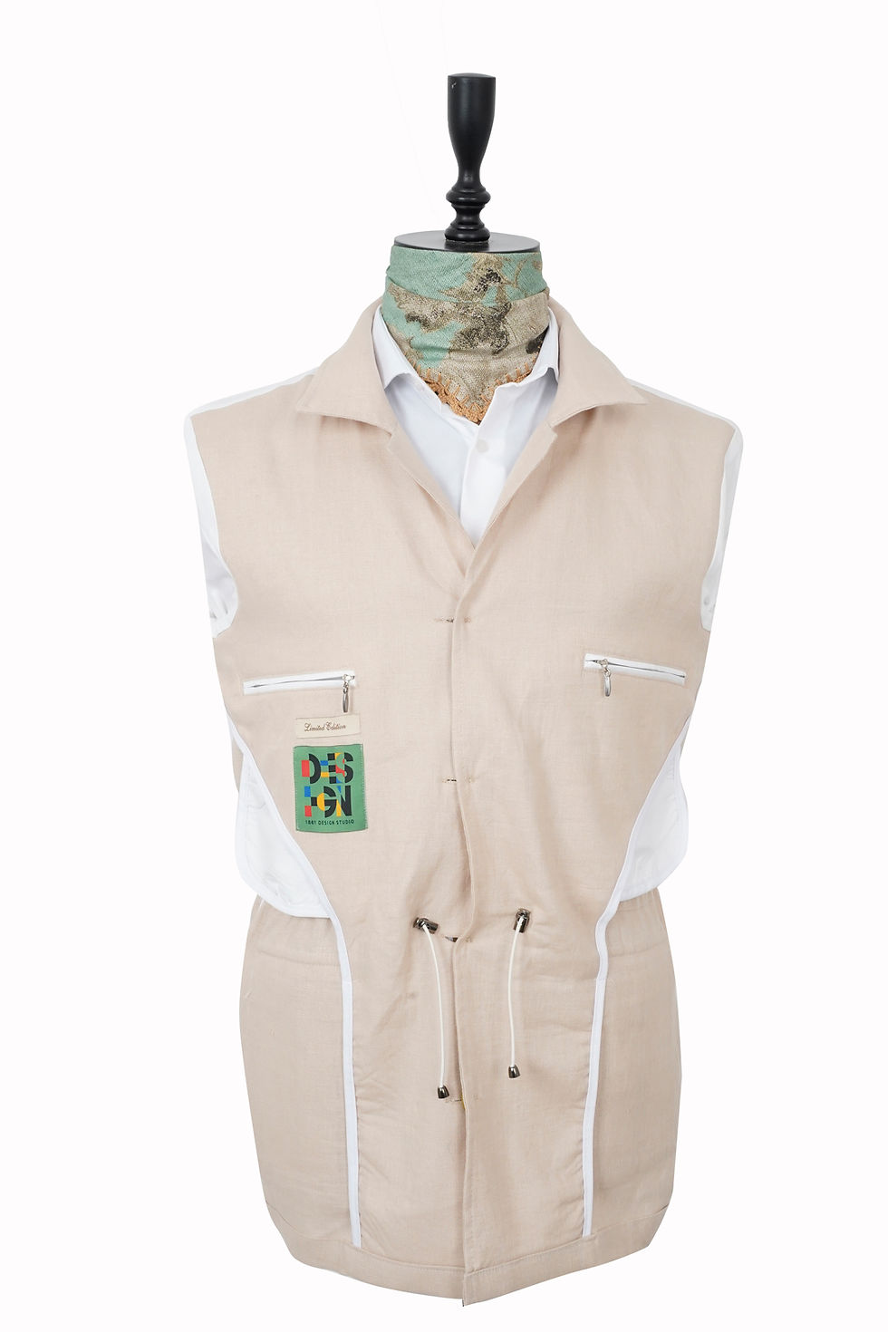 Thumbnail: Men's Safari Suit Beige Linen