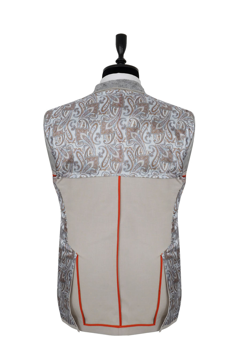 Thumbnail: Men's Wide Peak Lapel Pure Linen Suit Light Grey