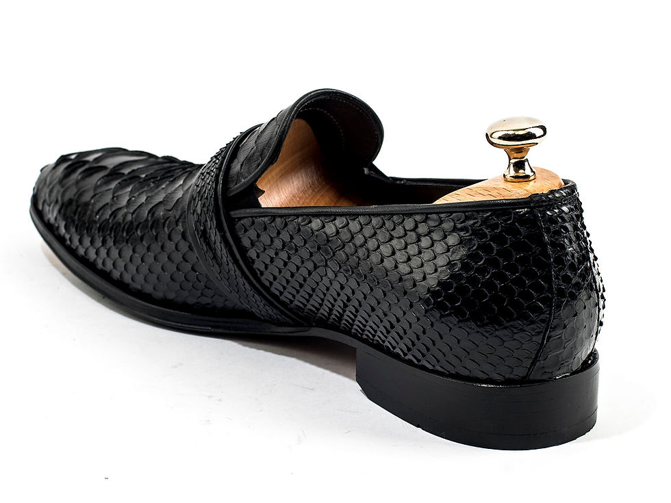 Thumbnail: EFENDI 1881 PYTHON LEATHER CLASSIC SHOES