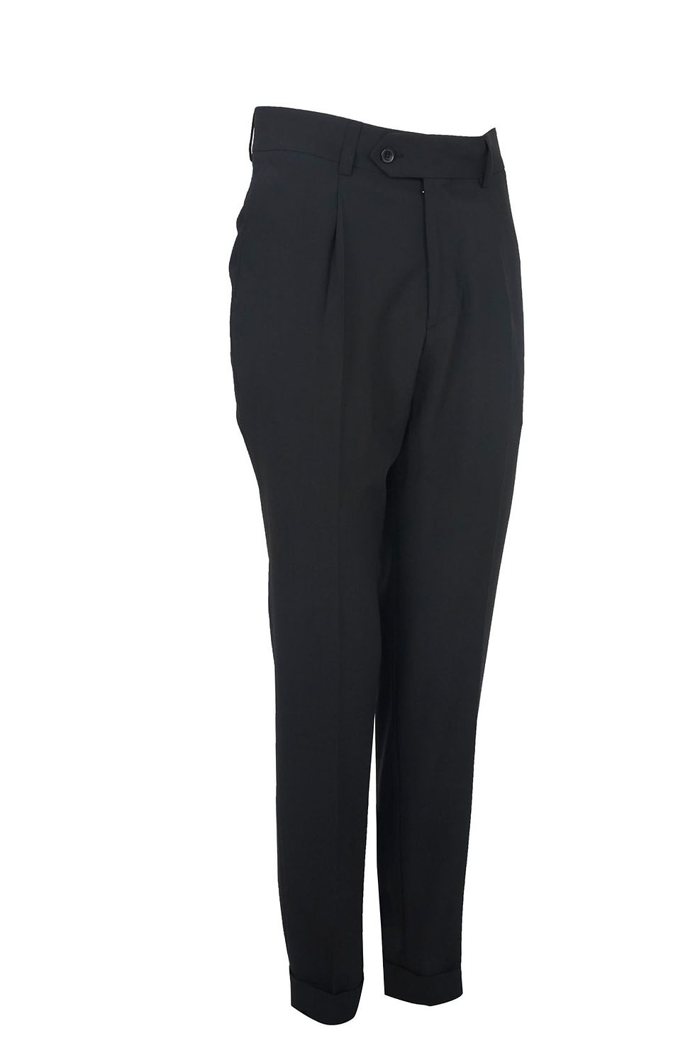 Thumbnail: Men's Suit Wide Peak Lapel Wool Black