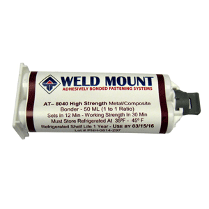 WELD MOUNT 8040 ACRYLIC ADHESIVE W/PLUNGER Sold by usage