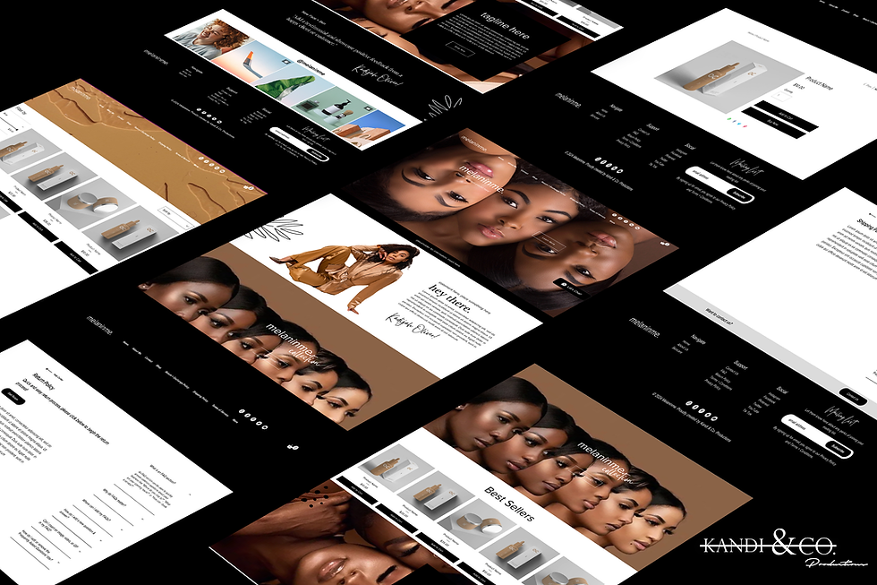 Melaninme Skincare WIX Pre-Made Website