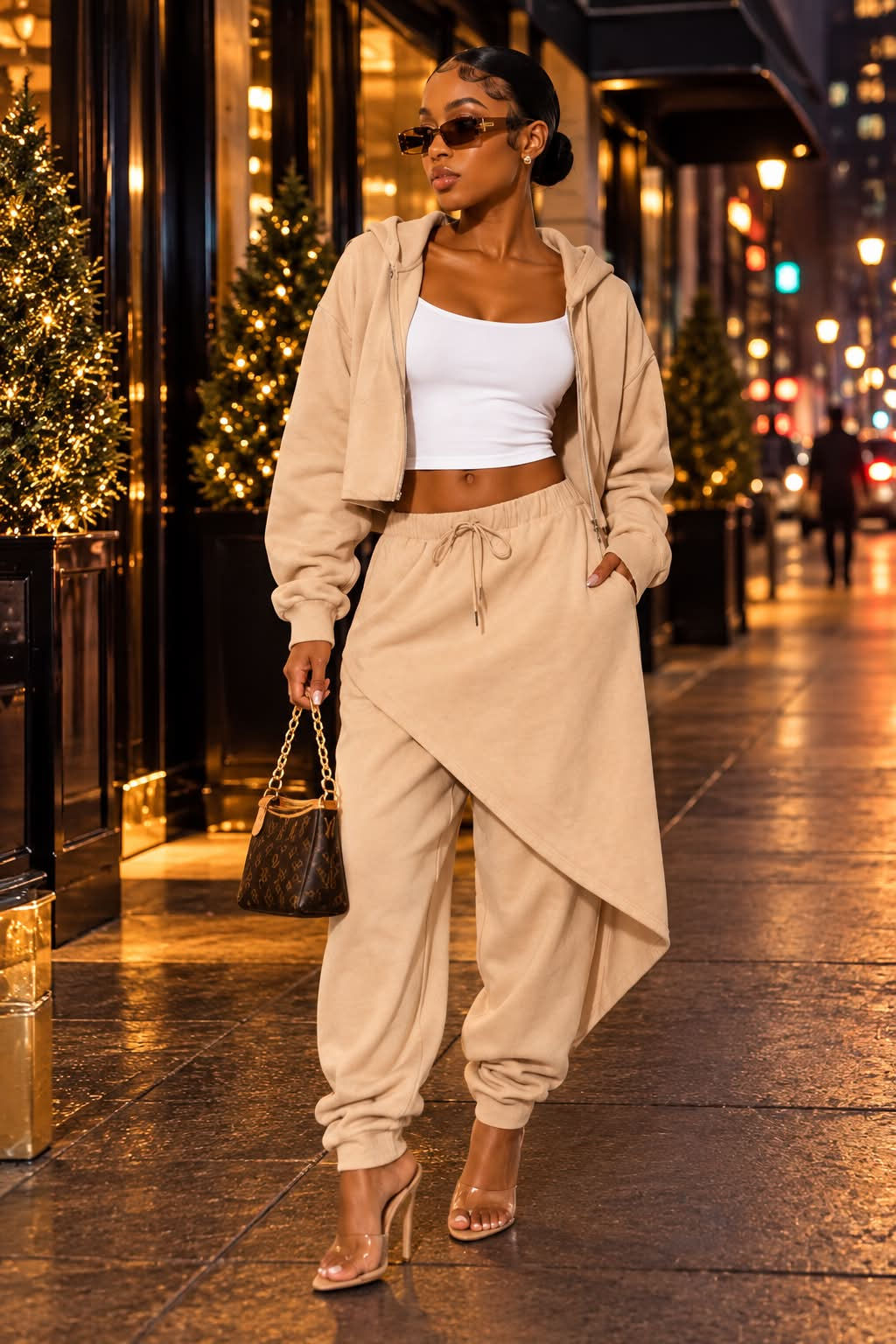 The Muse Drop-Crotch Pants Set
