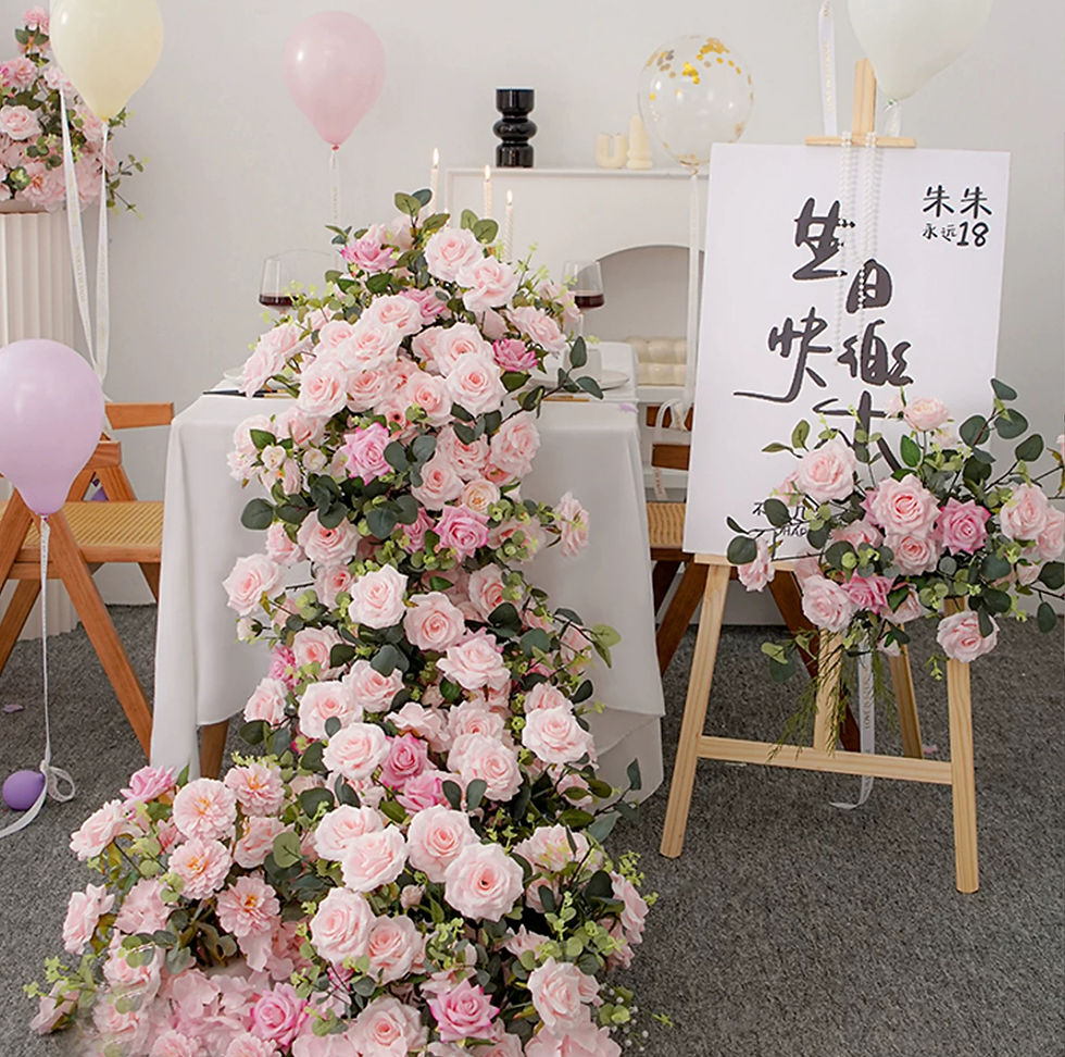 Thumbnail: Rental sweetheart table centerpiece waterfall