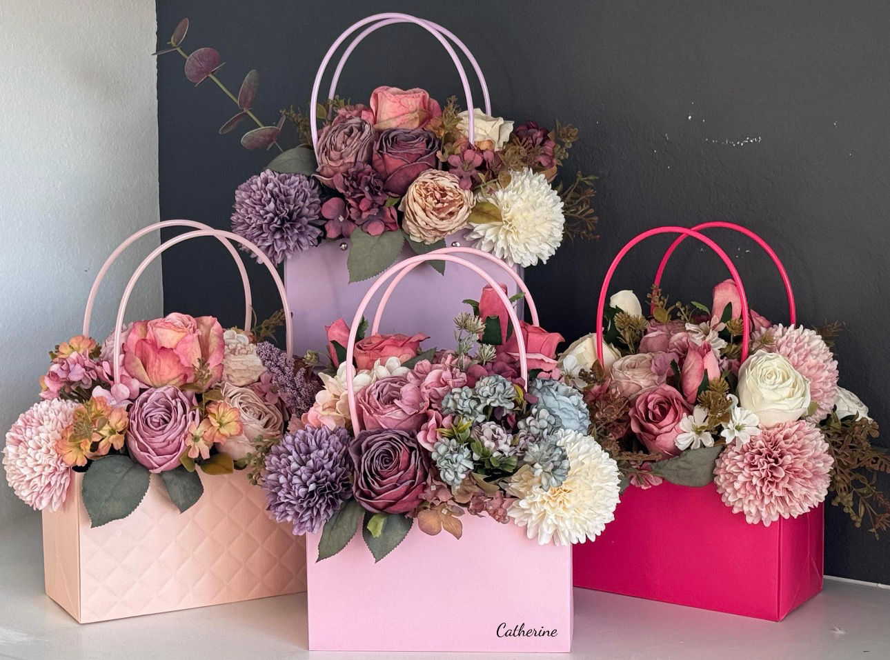 Flower purse clutch box