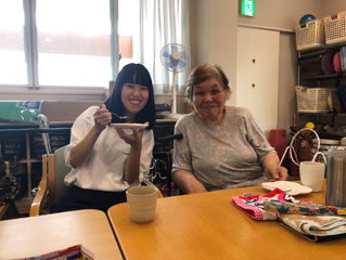 清明高校生徒と交流