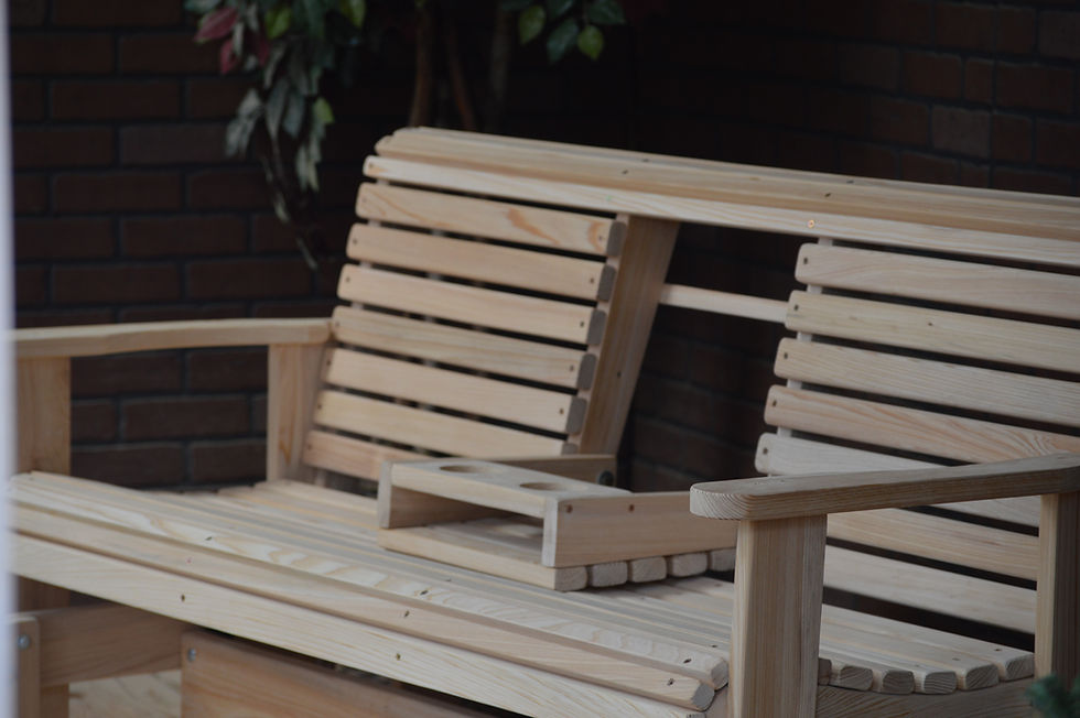 Thumbnail: 5 ft Cypress Roll Glider with Flip Cup Holder