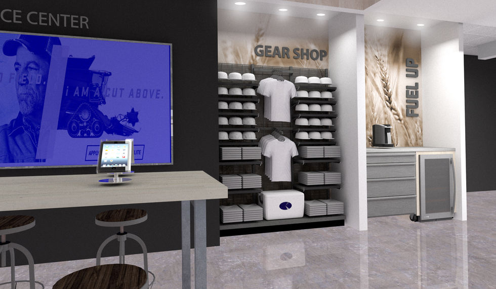 Dealership AGCO Fendt Massey design customer experience showroom 