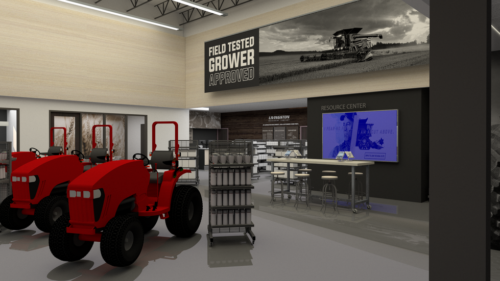 Dealership AGCO Fendt Massey design customer experience showroom 