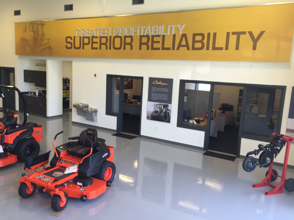 Dealership AGCO Fendt Massey design customer experience showroom 