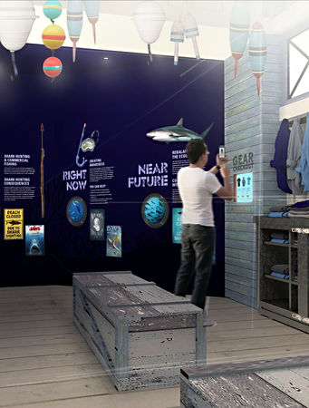 Rendering of the Georgia Aquarium interior.