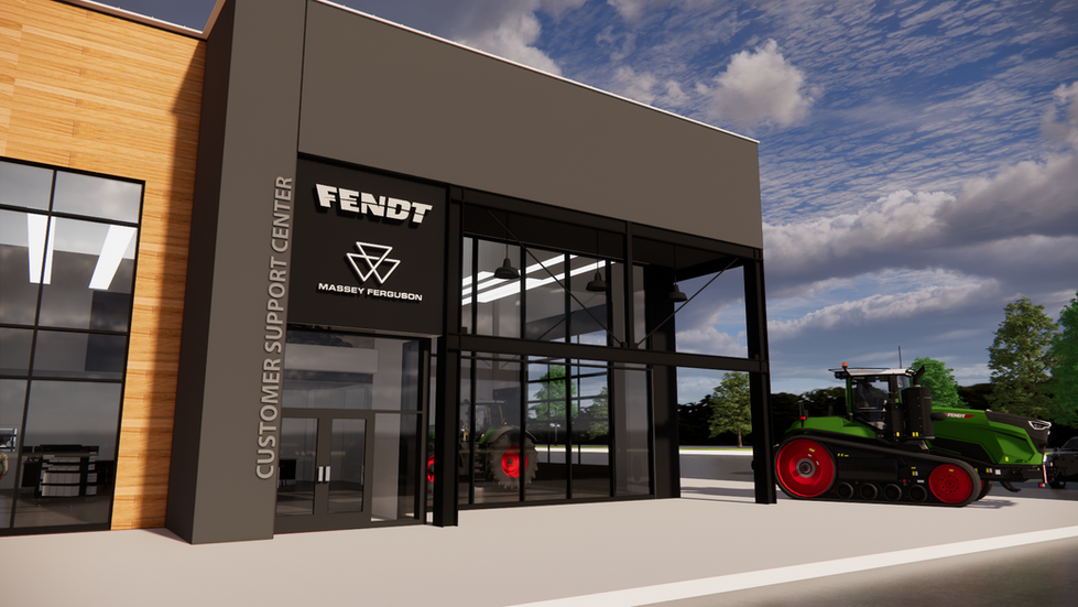 Dealership AGCO Fendt Massey design customer experience showroom 
