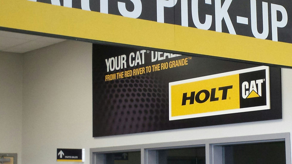 CAT CATERPILLAR SHOWROOM DESIGN SIGNAGE CUSTOMER EXPERIENCE