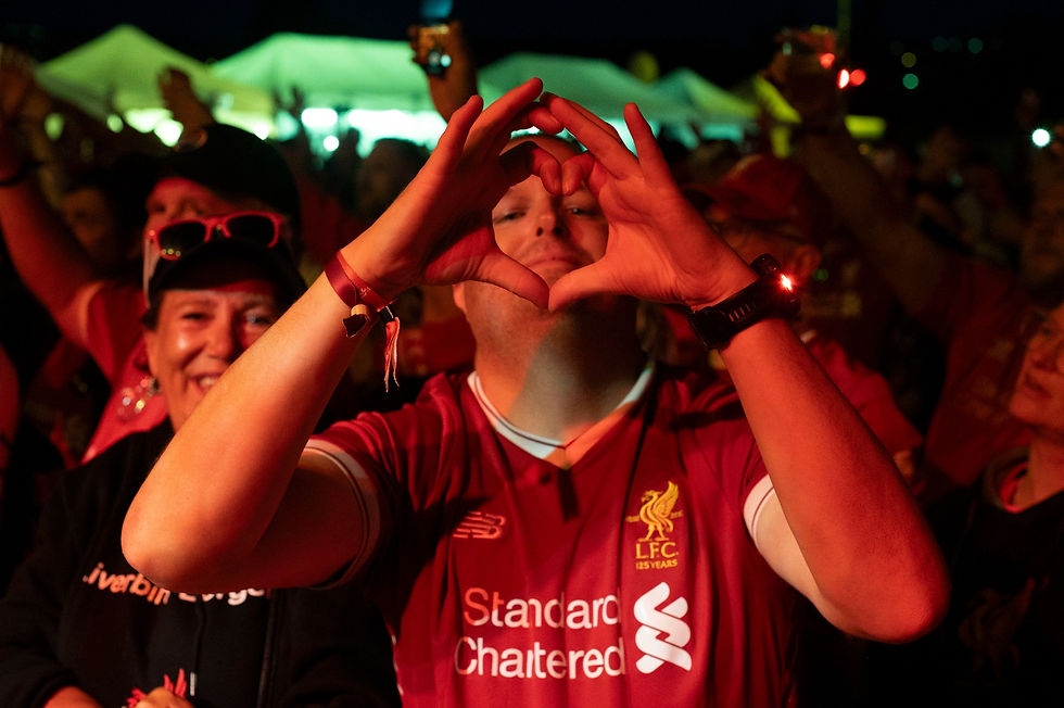 En av supporterne som var på Liverpoolfestivalen 2024 Foto: Martine Hagebakken Dugstad