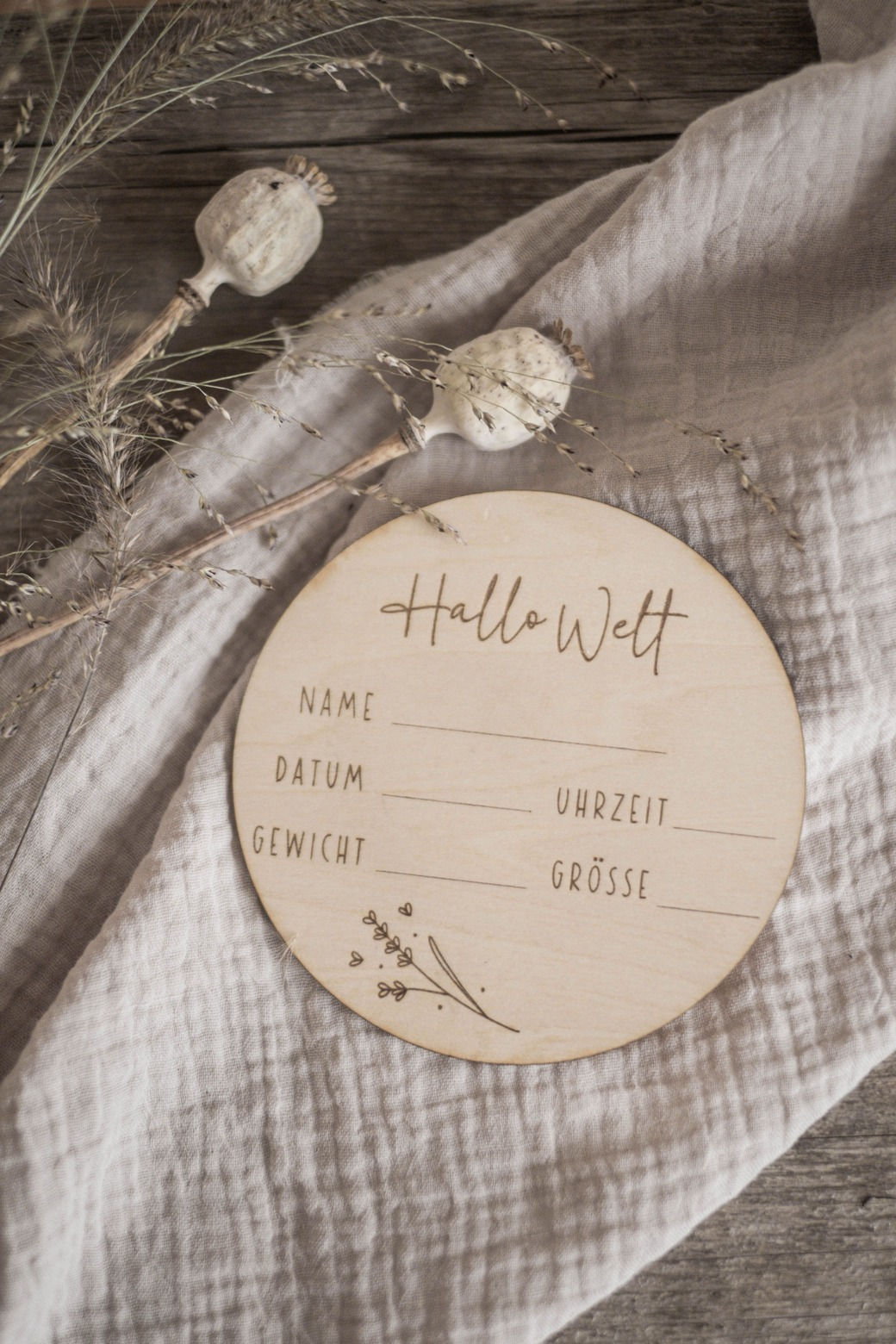 Schild "Hallo Welt"
