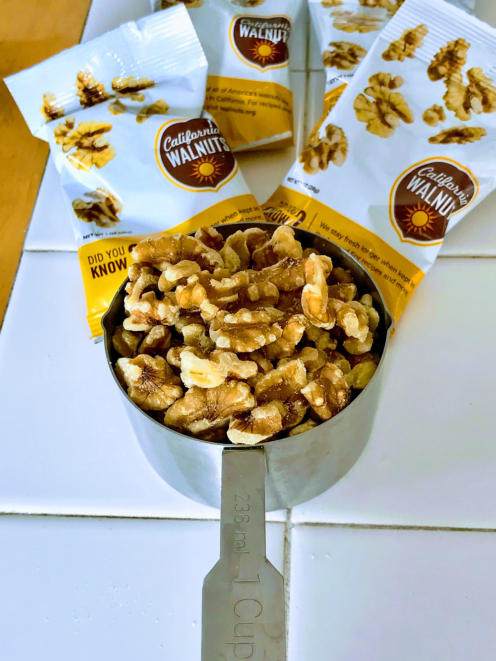 cup of California walnuts