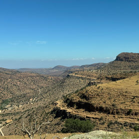 Landschaft auf dem Weg zur Atlantikküste bei Agadir