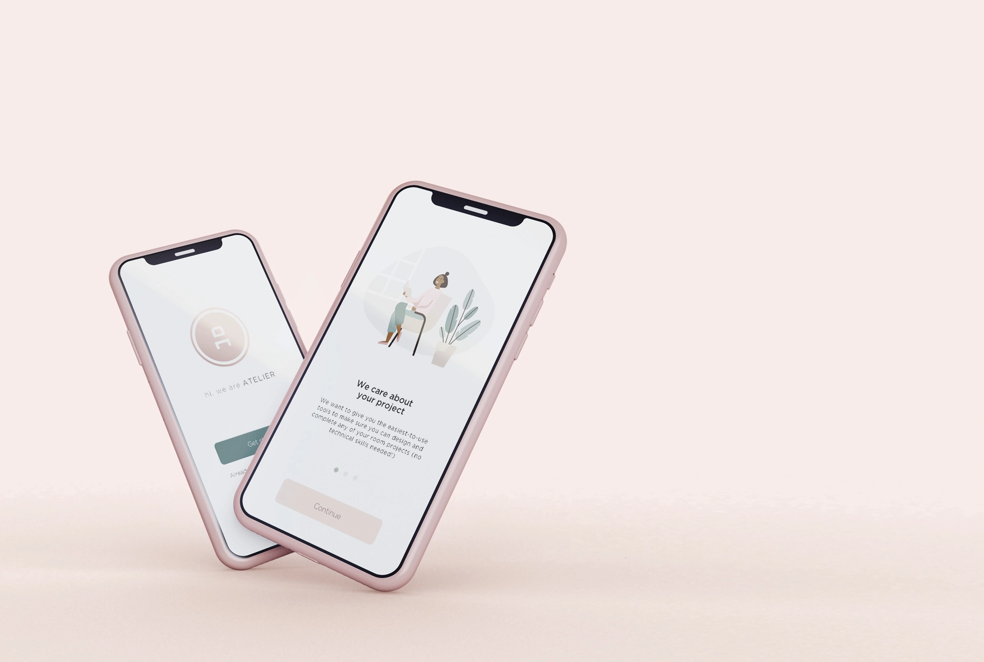 ATELIER APP SCREENS