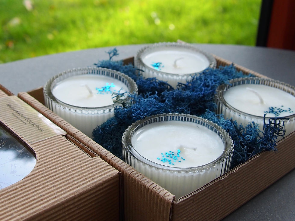 Thumbnail: Dárková sada sójových svíček s vůní meduňky citrónové