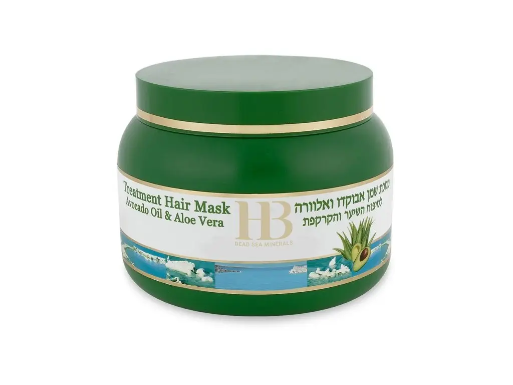 Hydratační vlasová maska s avokádem, aloe vera a minerály z Mrtvého moře