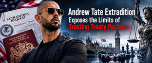 andrew tate, radha stirling, extradition, dueprocess.international