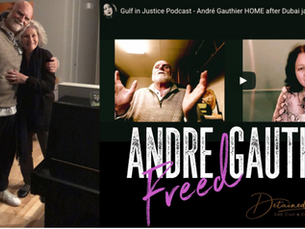 André Gauthier HOME after Dubai jail nightmare
