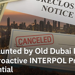 Contact  Detained in Dubai  for expert advice, Interpol Red Notice prevention , debt negotiation  or emergency assistance if still in the UAE In the late 2000s, Dubai was booming with property investment. Thousands of foreign buyers were encouraged to invest in off plan developments with promises of rapid returns. Mortgages were readily offered, often secured not by assets, but by blank post dated cheques handed over as part of the financing process. When the 2008 global financial crisis hit, the market collapsed. Developers such as Nakheel revised terms or left buyers unable to recover deposits. Many investors were left with no property, no recourse, and huge debts they could not possibly service. Mortgage financiers, including government linked banks, resorted to presenting the security cheques when payments stopped. Under UAE law, a bounced cheque was and still technically is a criminal offence, even when arising from a civil or contractual dispute. One investor, unable to keep up with payments during the financial crisis, saw his 400,000 AED deposit disappear when the bank moved to cash his security cheques. What began as a default quickly escalated into litigation and the threat of criminal prosecution. More than a decade later, he was still facing a criminal complaint for AED 1.75 million. Although recent reforms were promoted as removing criminal liability for bounced cheques, in practice these changes do not apply retrospectively. Old cases remain active, allowing prosecutors and creditors to pursue debtors through the criminal system, with the added danger of INTERPOL notices long after the original dispute. “We have submitted his case to the Commission for the Control of INTERPOL’s Files to ensure that any abusive attempt to circulate a Red Notice is blocked,” said Interpol and extradition expert, Radha Stirling . This is not an isolated situation. Countless foreign nationals who defaulted on mortgages during the crash still face active or threatened legal actions in the UAE. Some have been surprised to find INTERPOL Red Notices issued years later, impacting their ability to travel, work internationally, or even open a bank account. Why Prevention Matters Interpol expert Radha Stirling, the founder of IPEX Reform  and Detained in Dubai , has long warned of the dangers of INTERPOL abuse. Creditors in the UAE frequently weaponise the system to exert pressure, knowing that even the threat of a Red Notice can ruin someone’s livelihood. To counter this, her team works with at-risk individuals to file preventive requests with the Commission for the Control of INTERPOL’s Files. This proactive step means that if the UAE or another jurisdiction attempts to issue a Red Notice, INTERPOL has already been alerted to the abusive nature of the case and is far more likely to block or delete it swiftly. Advice for Those at Risk Do not assume the passage of time will protect you. Even debts and bounced cheque cases from the financial crisis era remain active. Law reforms in the UAE do not always mean practical relief. Despite announcements, old debts are still pursued, and creditors are still using criminal channels. Be proactive, not reactive. Waiting until you are detained at a border crossing or denied a visa is too late. Seek expert advice. INTERPOL is a powerful tool, but it is also vulnerable to misuse. Having professional guidance can prevent devastating consequences. Taking Control of Your Future The reality is stark. People who defaulted on mortgages during the global crash are still facing legal and reputational risks today. The best protection is prevention. Preventive action gives at risk individuals the ability to travel, work, and live without fear of unexpected arrests or humiliating detentions. If you are unsure whether you may be at risk, or you know of debts, bounced cheques, or unresolved disputes in the UAE, now is the time to act. Being proactive could mean the difference between freedom and years of legal battles. Confidential advice?   info@detainedindubai.org Contact Detained in Dubai for expert advice, Interpol Red Notice prevention, debt negotiation or emergency assistance if still in the UAE Radha Stirling CEO and founder of Detained in Dubai , IPEX Reform , Interpol Red Notice  and Due Process International   +44 7 309 114 195