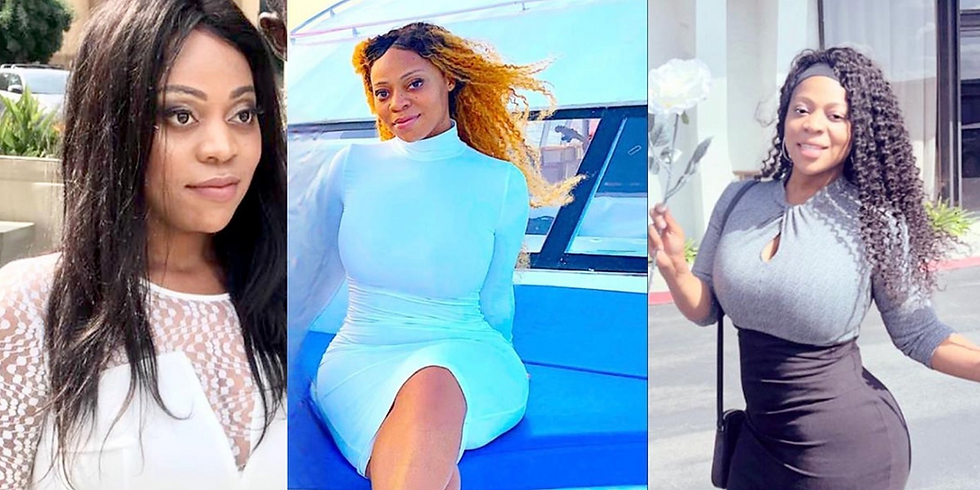 Three pictures of Tierra Allen in column format.