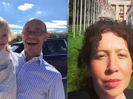 Albert Douglas, left, set to be released for Christmas. Radha Stirling, right, of Detained in Dubai worked with the United Nations to secure his release.