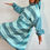 Miniature : PONCHO DE PLUIE GREEN STRIPES - POULES PARTY