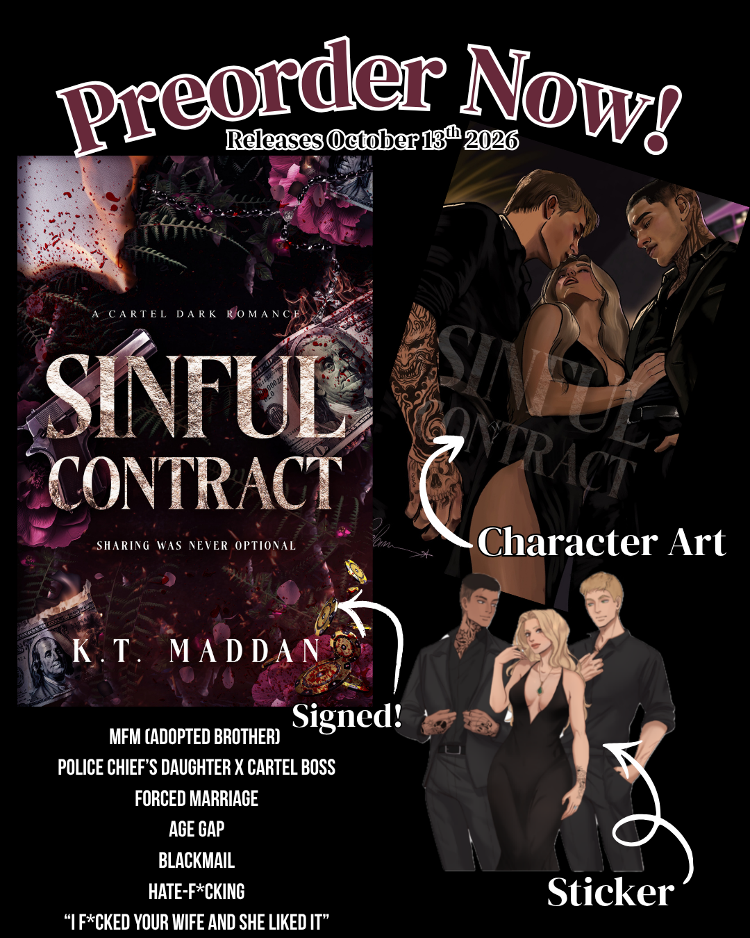 PREORDER Sinful Contract by KT Maddan