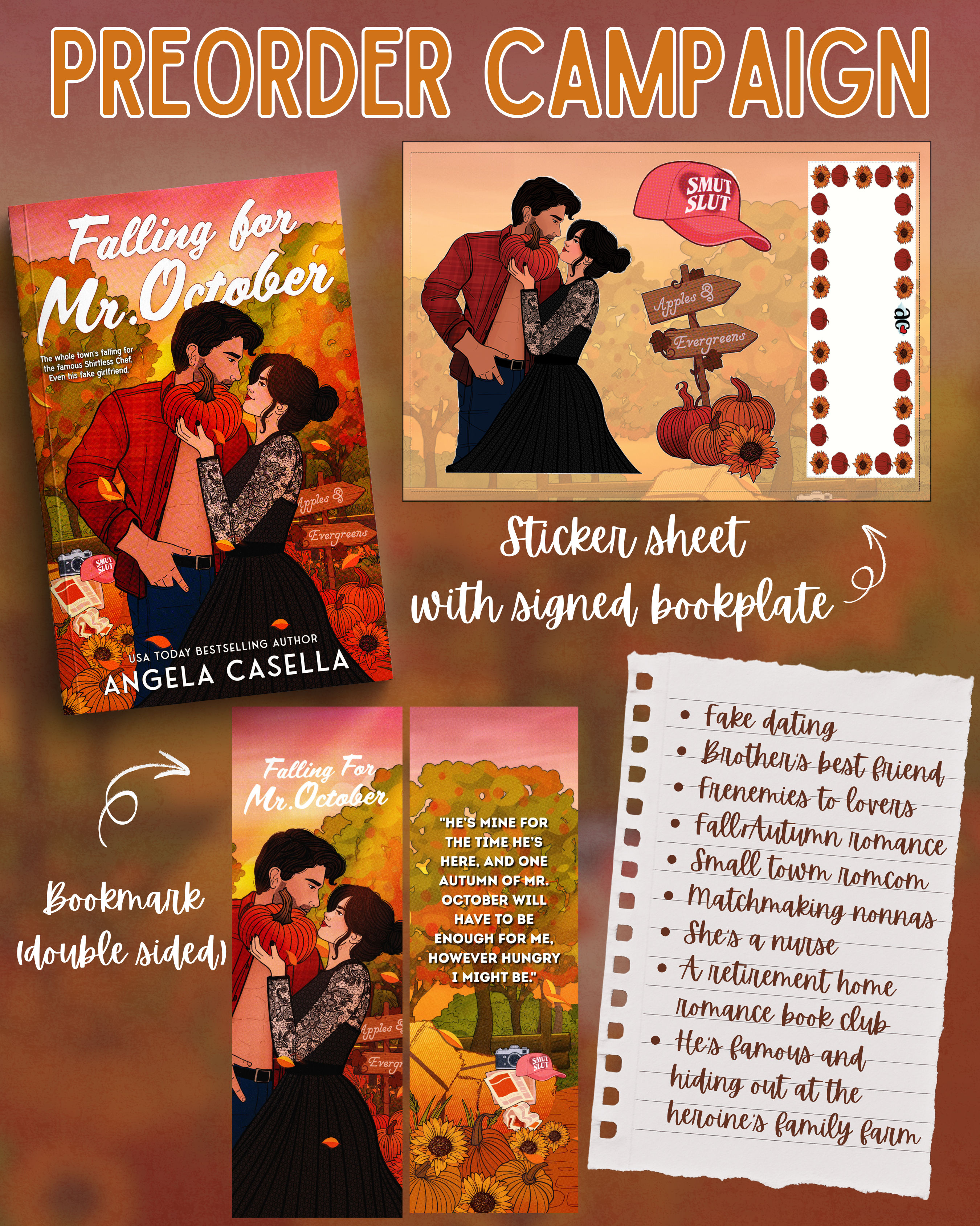 PREORDER Falling For Mr. October by Angela Casella