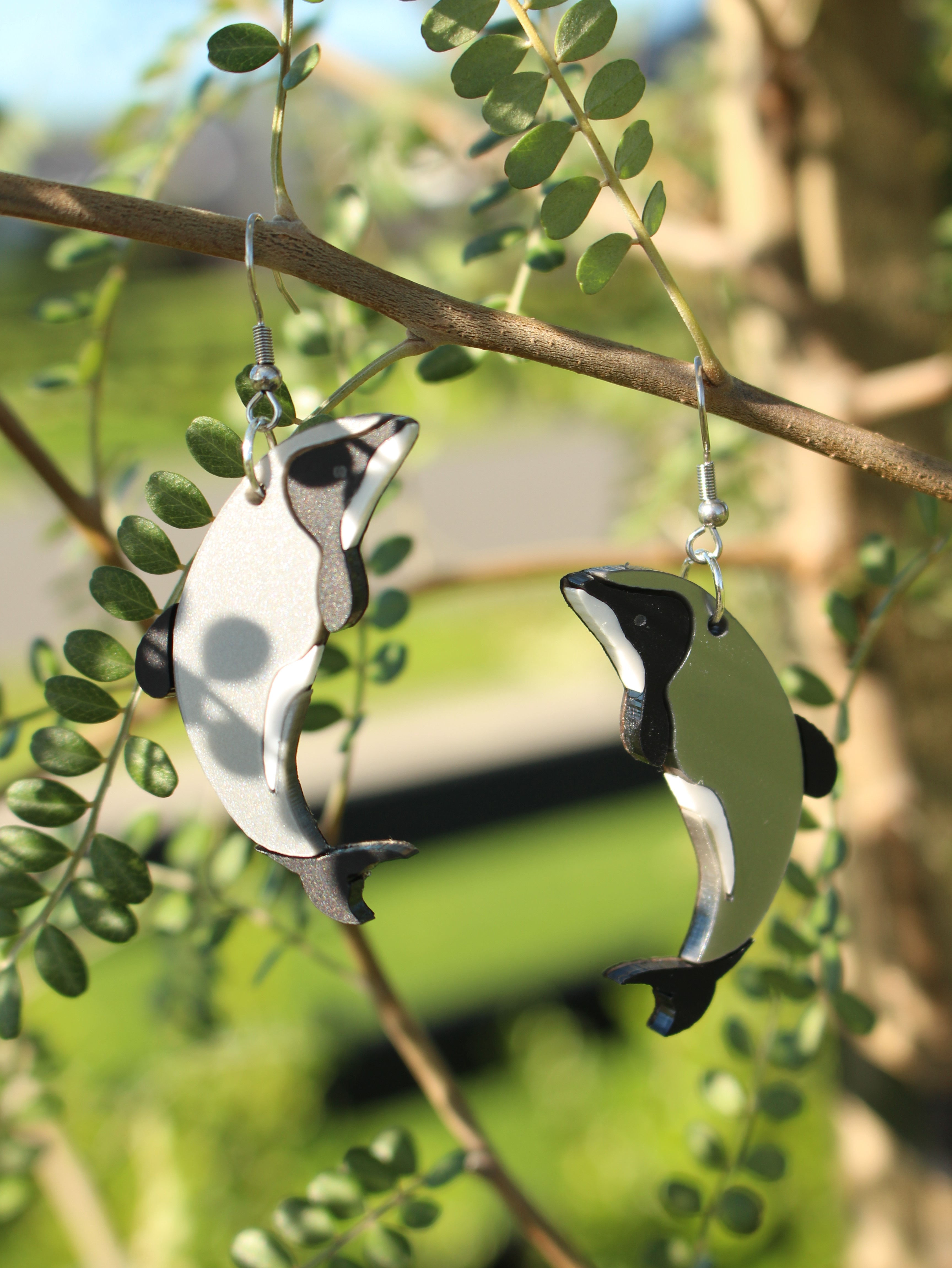 Māui's Dolphin Drop Earrings