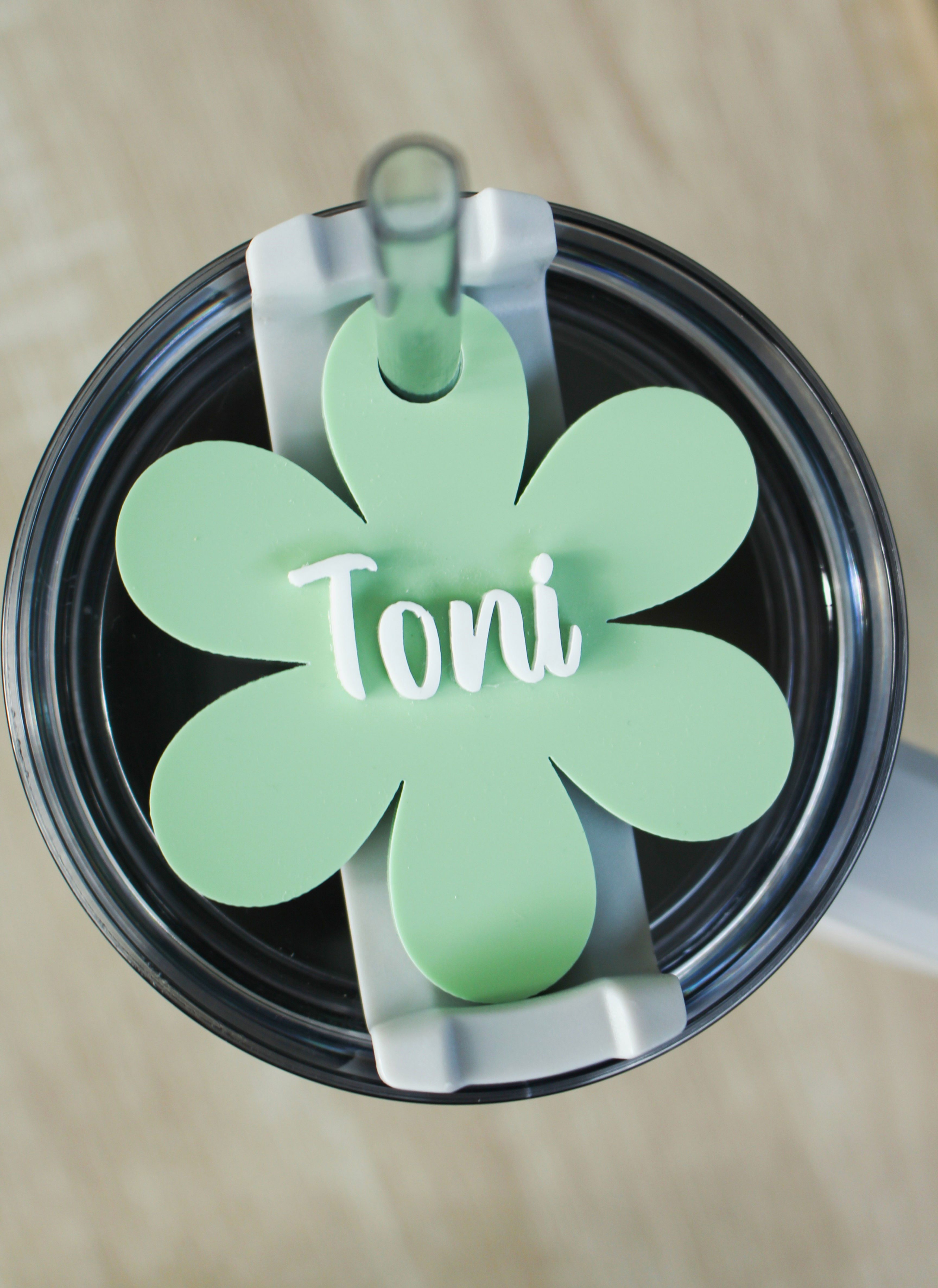 Happy Flower Tumbler Topper