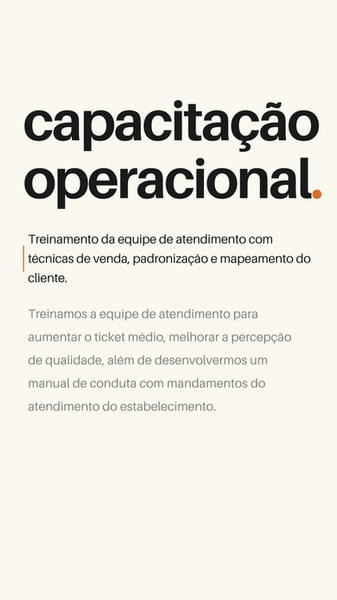 treinamento garçom