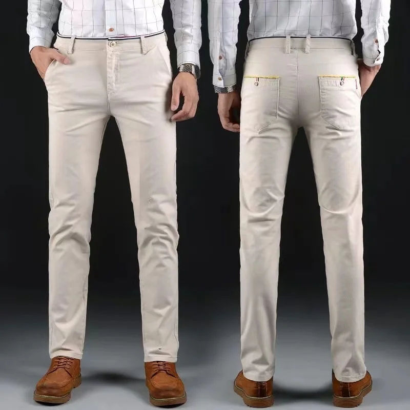 Thumbnail: 6 Colors Fashion Mens Slim Fit Casual Pants Korea Style Business Work Trousers A